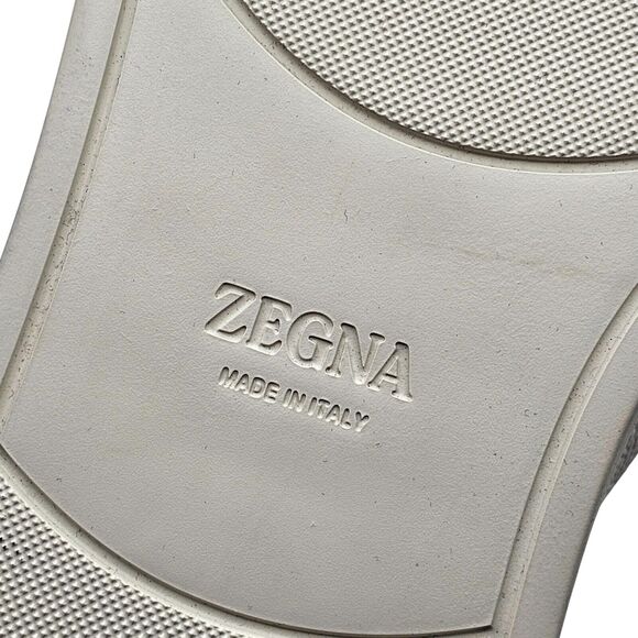 Zegna Triple Stitch Sneakers - Leather - White 12.5US $1150 - Picture 6 of 8